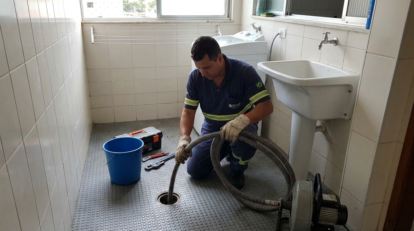 Desobstrução na Cozinha em Cabo Frio‑RJ